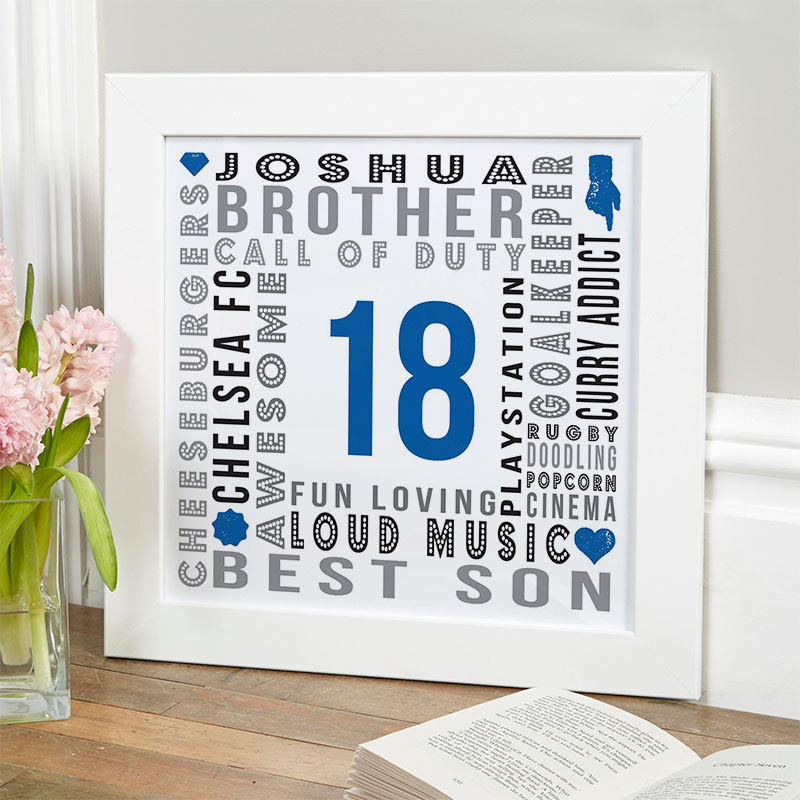 18th Birthday Gifts Present Ideas For Boys Chatterbox Walls