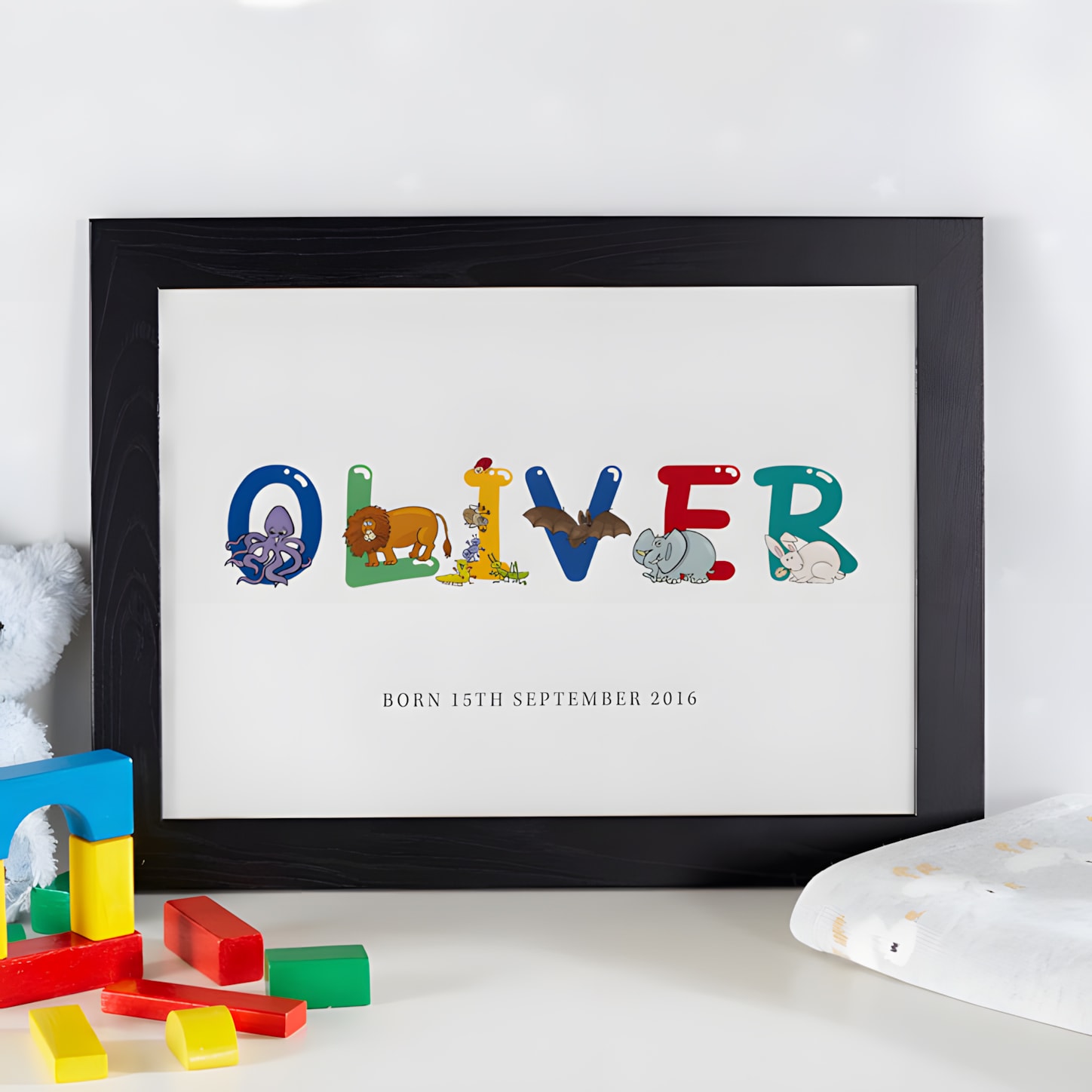 Personalised Children's Name Prints & Canvases Chatterbox Walls