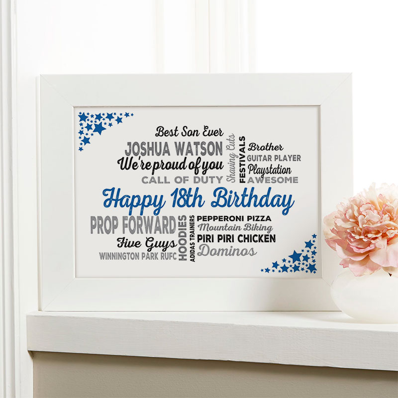 Personalised 18Th Birthday Gifts For Son / From bunting