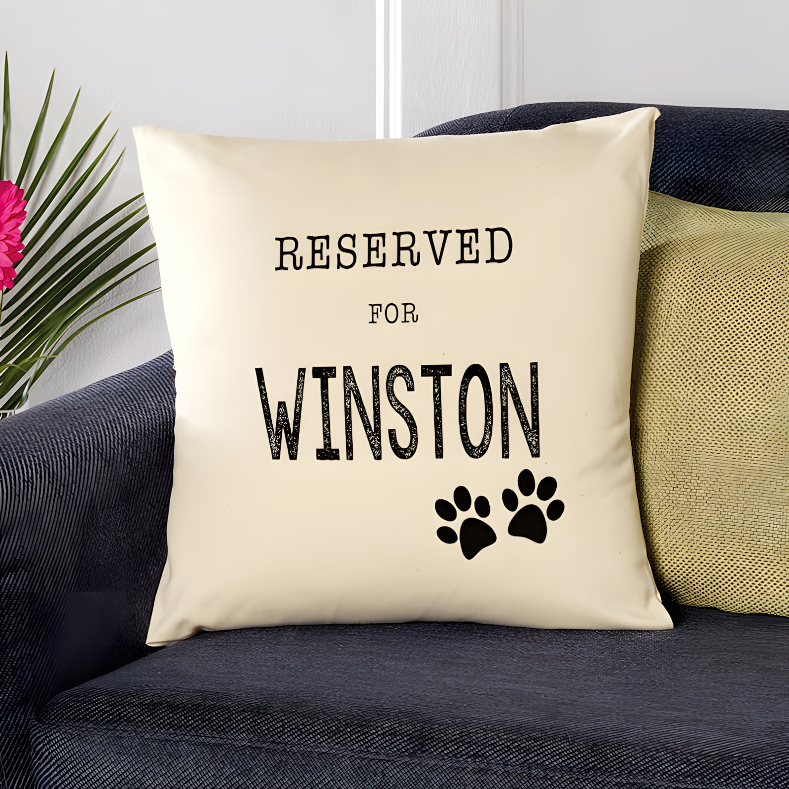 Personalised Reserved For Your Dog Cushions Chatterbox Walls