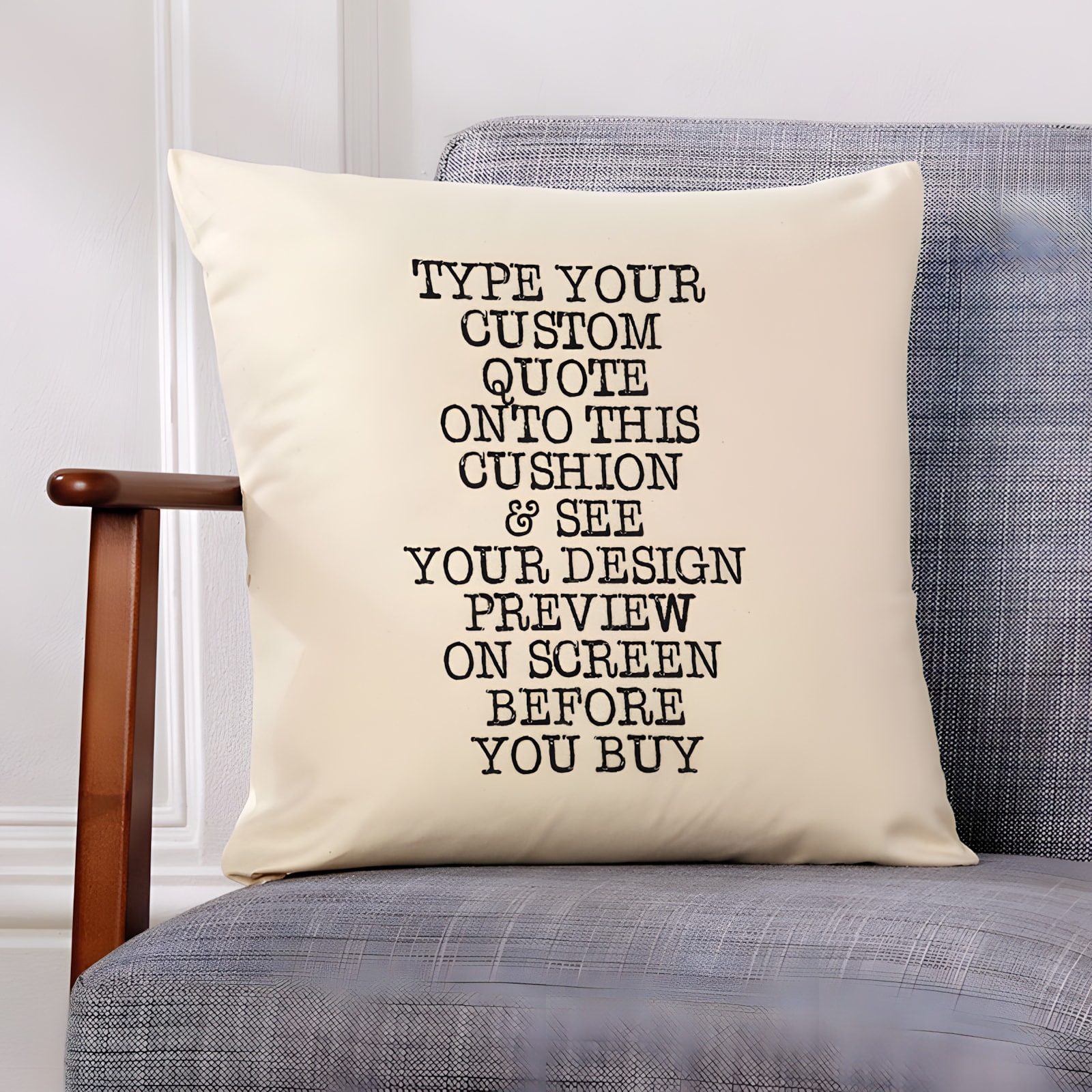Custom clearance quote pillow