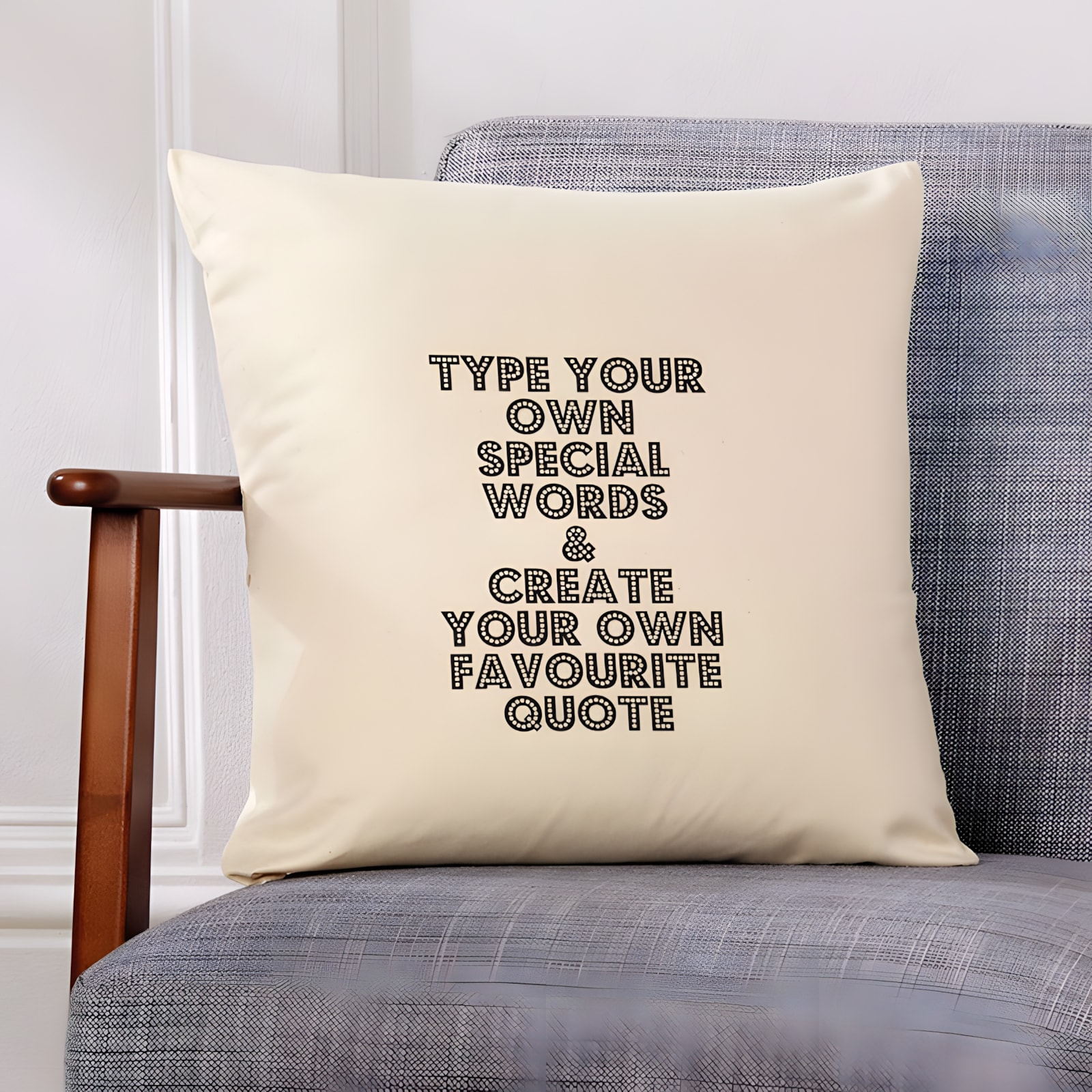 Quote cushion shop