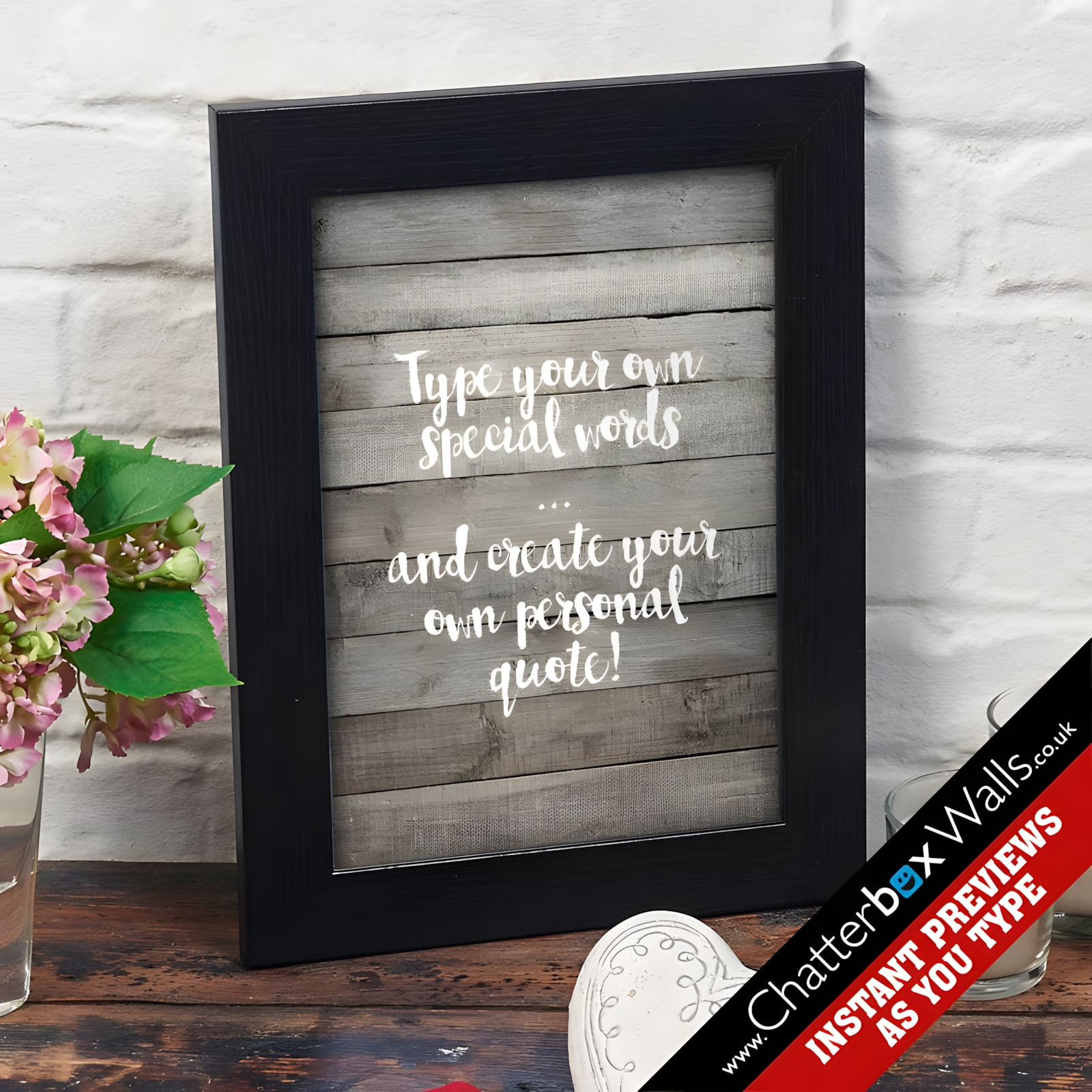 Personalised Typographic Prints & Canvases | Chatterbox Walls